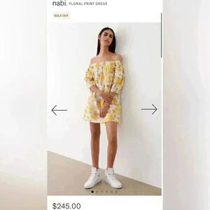 BA&SH
Nabi Floral Off-The-Shoulder Mini Dress New With Tag